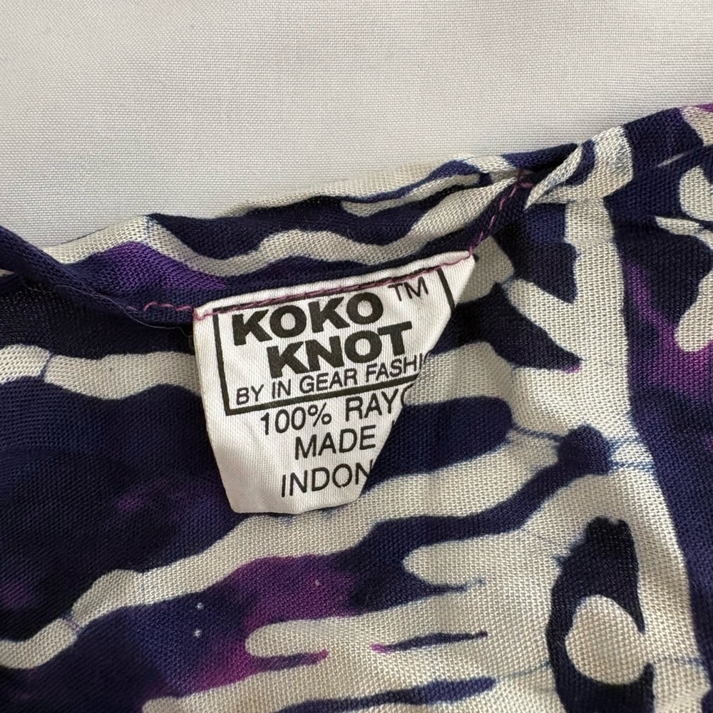 Purple Tie-Dye Sarong Cover-Up - Women Swim Versatile - Picture 4 of 5